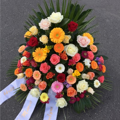 Gesteck mit Rosen, Germini