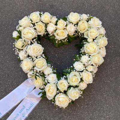Herz mit Rosen, Schleierkraut
