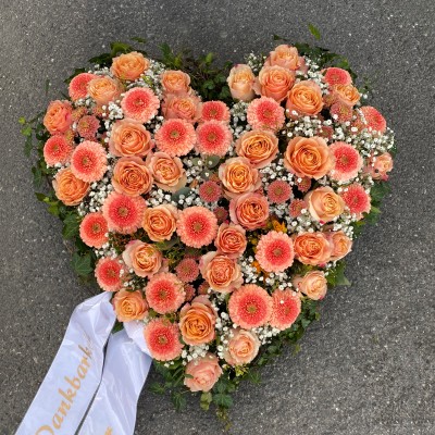 Herz mit Rosen, Germini, Schleierkraut